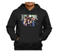 MERCHANDMANIA Sudadera Negra con Capucha Album Cantantes Musica If I’m S, Can You Be My N? Adulto Poliester algodón Sweatshirt