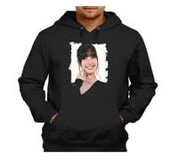 MERCHANDMANIA Sudadera Negra con Capucha Blackpink Personaje KPOP Cantante 2025 Lisa Adulto Poliester algodón Sweatshirt