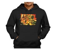 MERCHANDMANIA Sudadera Negra con Capucha Fist of The North Star seriehokuto no Ken Anime Adulto Poliester algodón Sweatshirt