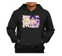 MERCHANDMANIA Sudadera Negra con Capucha Marriagetoxin Serie Anime Mafia femboy Novios Gay Adulto Poliester algodón Sweatshirt