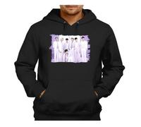 MERCHANDMANIA Sudadera Negra con Capucha Run BTS Born Singer no More Dream N.O Adulto Poliester algodón Sweatshirt