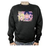 MERCHANDMANIA Sudadera Negra Marriagetoxin Serie Anime Mafia femboy Novios Gay Adulto Poliester algodón Sweatshirt