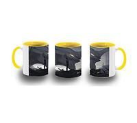 MERCHANDMANIA TAZA AMARILLA EVANGELION SHINJI IKARI MECHA color mug