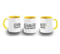 MERCHANDMANIA Taza Amarilla frase graciosa os odio a casi todos color mug