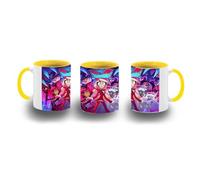 MERCHANDMANIA Taza Amarilla hazbin hotel personajes charlie alastor angeles color mug