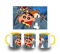 MERCHANDMANIA TAZA AMARILLA SHINCHAN ACCION ANIME PELICULA color mug