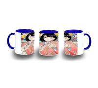 MERCHANDMANIA Taza Azul akane banashi geisha anime sirvientas medieval color mug