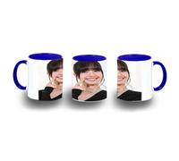 MERCHANDMANIA TAZA AZUL blackpink personaje kpop cantante 2025 Lisa color mug