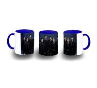 MERCHANDMANIA Taza Azul chicos cantantes grupo touch and go color mug