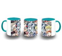 MERCHANDMANIA Taza Azul Cielo anime serie Shuumatsu no Walküre dioses vs humanos color mug