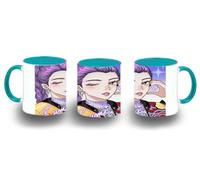 MERCHANDMANIA Taza Azul Cielo cantante mujer luchadora pelicula anime dibujos fanart color mug