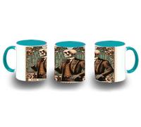 MERCHANDMANIA Taza Azul Cielo carta tarot graciosa meme profesor maestro inteligente color mug