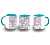 MERCHANDMANIA Taza Azul Cielo hatsune miku retro arte vintage poster dibujos color mug