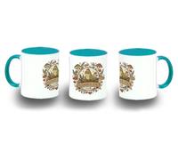 MERCHANDMANIA Taza Azul Cielo logo club buscador de setas recolector campo color mug