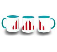 MERCHANDMANIA Taza Azul Cielo logo partido politico esquerra republicana cataluña color mug