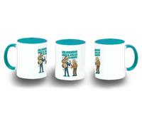 MERCHANDMANIA Taza Azul Cielo maximus frase graciosa dividendos bolsa inversion color mug