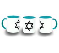 MERCHANDMANIA Taza Azul Cielo religion judia judaismo fe tora diez mandamientos color mug