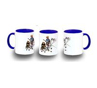 MERCHANDMANIA TAZA AZUL DON QUIJOTE DIBUJOS ANIMADOS color mug