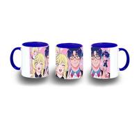 MERCHANDMANIA Taza Azul Marriagetoxin serie anime mafia femboy novios gay color mug