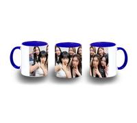 MERCHANDMANIA Taza Azul sour grapes cancion grupo chicas mundial butterflies color mug