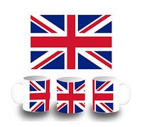 MERCHANDMANIA TAZA BLANCA BANDERA INGLATERRA LONDRES color mug
