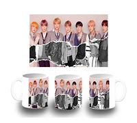 MERCHANDMANIA TAZA BLANCA BTS KOREA FAKE LOVE MUSIC color mug