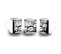 MERCHANDMANIA Taza Blanca frase graciosa anime dark gotico dead muerte metal color mug