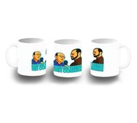 MERCHANDMANIA Taza Blanca frase graciosa que me quedo sin comer trabajo pobre color mug