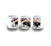 MERCHANDMANIA TAZA BLANCA Stray kids SKZ Replay Connected Limbo Doodle color mug.