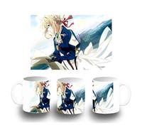 MERCHANDMANIA TAZA BLANCA VIOLET EVERGARDEN PELICULA color mug