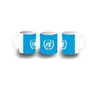 MERCHANDMANIA TAZA COLOR bandera naciones unidas pais gobierno mundial color mug