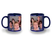 MERCHANDMANIA Taza completamente Azul recuadro chicos cantantes famosos what you want black mug jarra cerveza te infusión