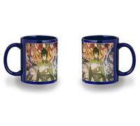 MERCHANDMANIA Taza completamente Azul recuadro Rising of the shield hero temporada 4 anime isekai black mug jarra cerveza te infusión