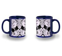 MERCHANDMANIA Taza completamente Azul recuadro serie anime dr stone temp 4 personaje stanley black mug jarra cerveza te infusión