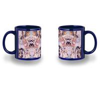 MERCHANDMANIA Taza completamente Azul recuadro Tongari Boushi no Atelier anime serie personajes black mug jarra cerveza te infusión