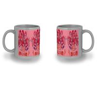 MERCHANDMANIA Taza completamente Gris recuadro chicas anime fairy tail rias dxd ranma steins gate black mug jarra cerveza te infusión
