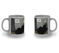 MERCHANDMANIA Taza completamente Gris recuadro James Abbott McNeill Whistler, Arreglo en gris y negro black mug jarra cerveza te infusión