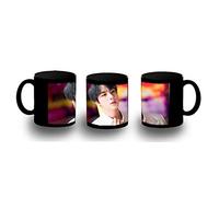 MERCHANDMANIA TAZA COMPLETAMENTE NEGRA BTS JIN MAP OF THE SOUL black mug