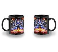 MERCHANDMANIA Taza completamente Negra recuadro Enen no Shouboutai San no Shou parte dos 2 anime black mug jarra cerveza te infusión