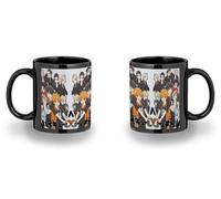 MERCHANDMANIA TAZA COMPLETAMENTE NEGRA RECUADRO HAIKYUU TO THE TOP black mug jarra cerveza te infusión