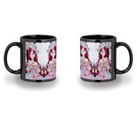 MERCHANDMANIA Taza completamente Negra recuadro Higeki no Genkyou to Naru serie villana heroína black mug jarra cerveza te infusión