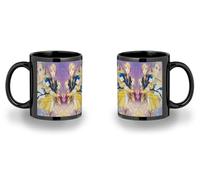 MERCHANDMANIA Taza completamente Negra recuadro Honzuki no Gekokujou tercera temporada anime black mug jarra cerveza te infusión