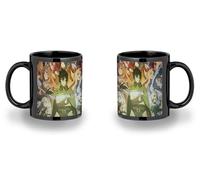 MERCHANDMANIA Taza completamente Negra recuadro Rising of the shield hero temporada 4 anime isekai black mug jarra cerveza te infusión