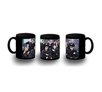MERCHANDMANIA TAZA COMPLETAMENTE NEGRA Stray kids Love Untold rock hip-hop deep end black mug.