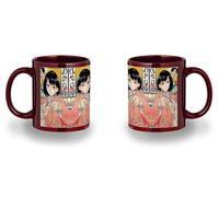 MERCHANDMANIA Taza completamente Roja recuadro akane banashi geisha anime sirvientas medieval black mug jarra cerveza te infusión