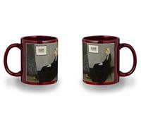 MERCHANDMANIA Taza completamente Roja recuadro James Abbott McNeill Whistler, Arreglo en gris y negro black mug jarra cerveza te infusión
