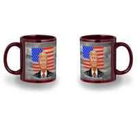 MERCHANDMANIA Taza completamente Roja recuadro señor ejecutivo pais capitalismo inversion imperio black mug jarra cerveza te infusión