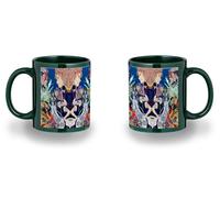 MERCHANDMANIA Taza completamente Verde recuadro anime serie Shuumatsu no Walküre temporada tres 3 black mug jarra cerveza te infusión