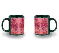 MERCHANDMANIA Taza completamente Verde recuadro chicas anime fairy tail rias dxd ranma steins gate black mug jarra cerveza te infusión