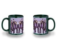 MERCHANDMANIA Taza completamente Verde recuadro grupo coreano Into The Sun black mug jarra cerveza te infusión